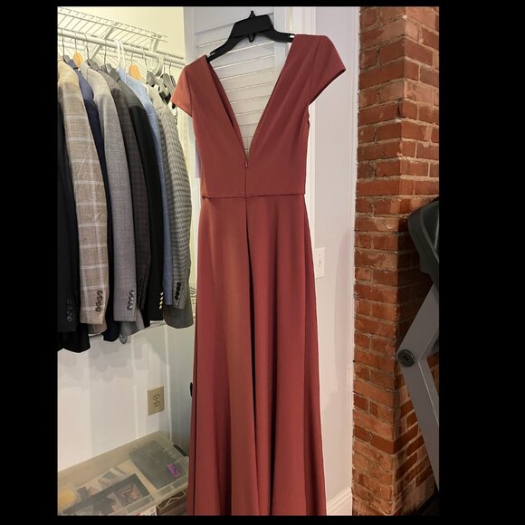 Jenny Yoo Cara Dress Cinnamon Rose - Picture 4 of 4